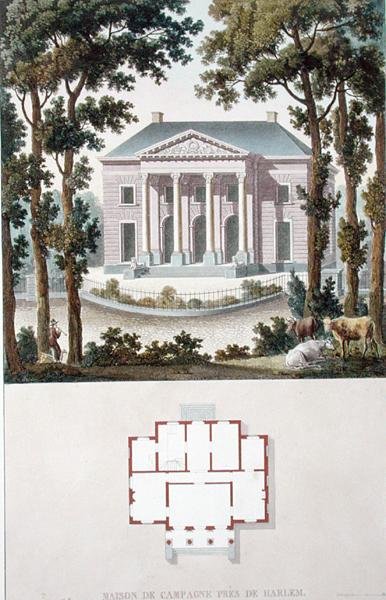 Landhuis bij Haarlem, Nederland, uit 