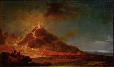 De uitbarsting van de Vesuvius op 14 mei 1771 door Pierre Jacques Volaire