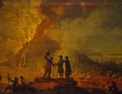 Uitbarsting van de Vesuvius, door Pierre-Jacques Volaire (detail) door Pierre Jacques Volaire