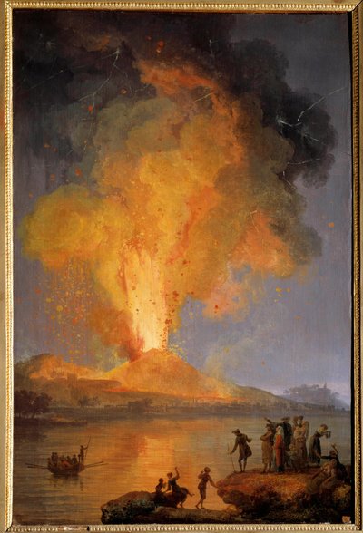 De uitbarsting van de Vesuvius door Pierre Jacques Volaire