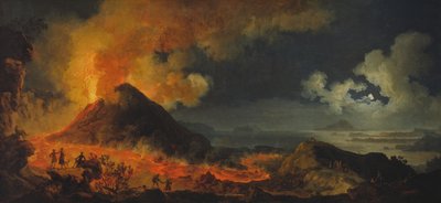 De uitbarsting van de Vesuvius door Pierre Jacques Volaire