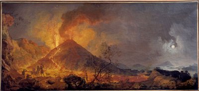 De uitbarsting van de Vesuvius in Napels door Pierre Jacques Volaire