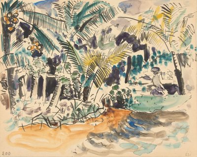 Landschap met palmen door Pierre Jean Apol