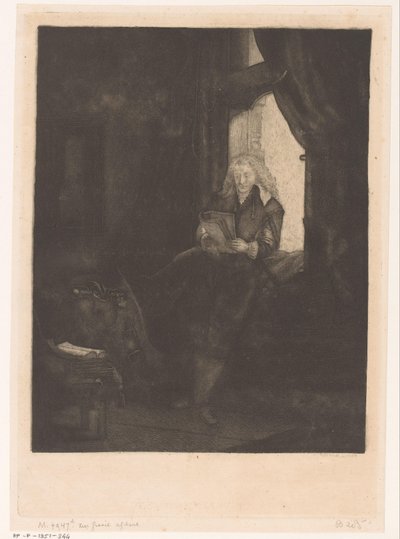 Portret van Jan Six door Pierre Jean Mariette (attributed to)
