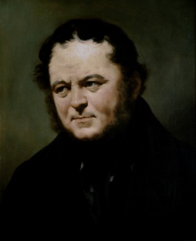 STENDHAL, Portret 1839 (olieverf op doek) door Pierre Joseph Dedreux Dorcy