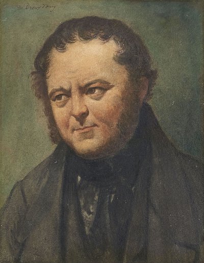 Portret van Marie-Henri Beyle, genaamd Stendhal door Pierre Joseph Dedreux Dorcy