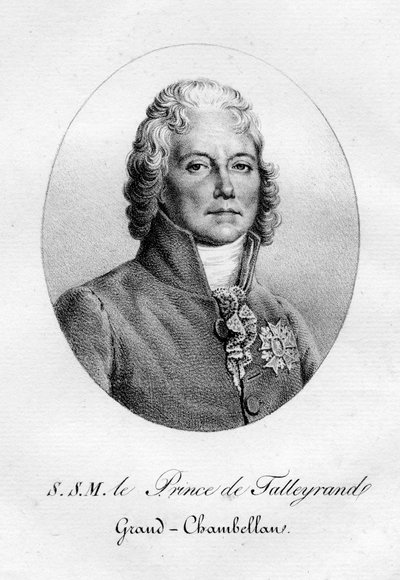 Charles Maurice de Talleyrand-Perigord, Franse diplomaat door Pierre Langlumé