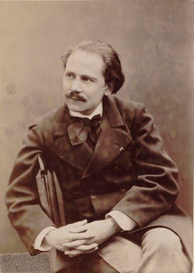 Portret van de componist Jules Massenet 1842-1912, 1880 door Pierre Lanith Petit
