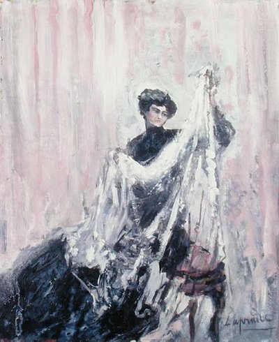 Vrouw in het zwart, ca. 1900 door Pierre Laprade