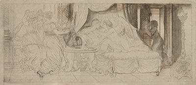 Cupido en Psyche door Pierre Lelu