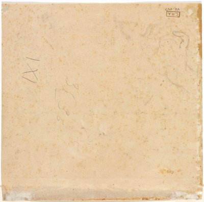 Schets van een Hand (verso) door Pierre Lenfant