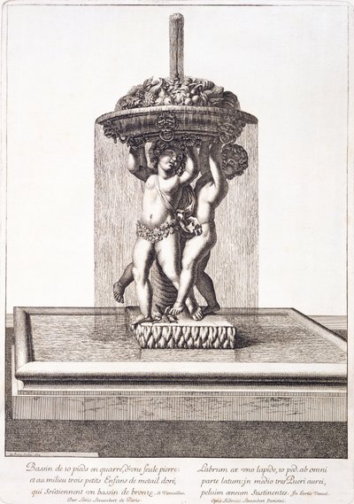 Fontein door Louis Lerambert in Versailles, 1673 door Pierre Lepautre