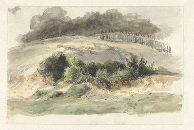 Heuvelachtig Landschap door Pierre Louis Dubourcq