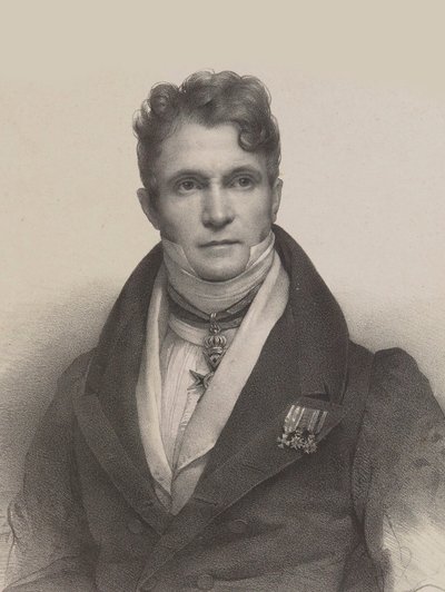 Portret van de dirigent en componist Gaspare Spontini door Pierre Louis Henri Grevedon