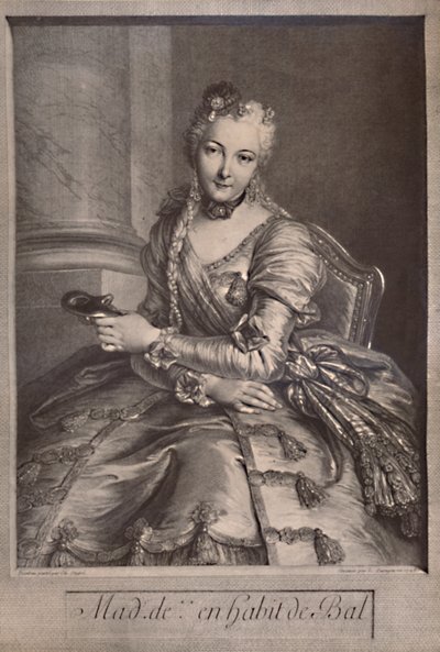 Madame de Pompadour, minnares van koning Lodewijk XV van Frankrijk, 18e eeuw 1894 door Pierre Louis de Surugue
