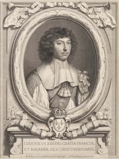 Portret van Lodewijk XIV, 1650-1702 door Pierre Louis van Schuppen