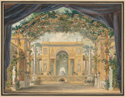 Decoratie uitgevoerd voor de verjaardag van Zijne Majesteit de Koning van Westfalen door Pierre Luc Charles Ciceri