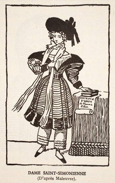 Dame Saint-Simonienne door Pierre Maleuvre