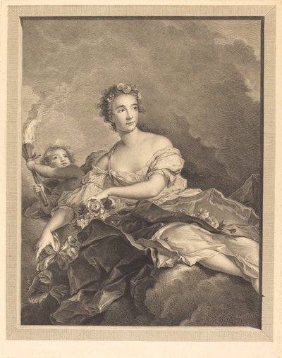 De nacht gaat voorbij, de Dageraad verschijnt door Pierre Maleuvre after Jean Marc Nattier
