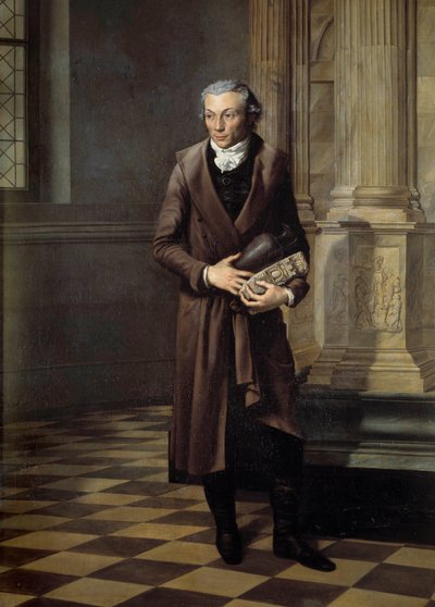 Portret van Alexandre Lenoir (1761-1839), curator van het museum van Franse monumenten. Schilderij door Pierre M. Delafontaine (1774-1860) 1802 door Pierre Maximilien Delafontaine