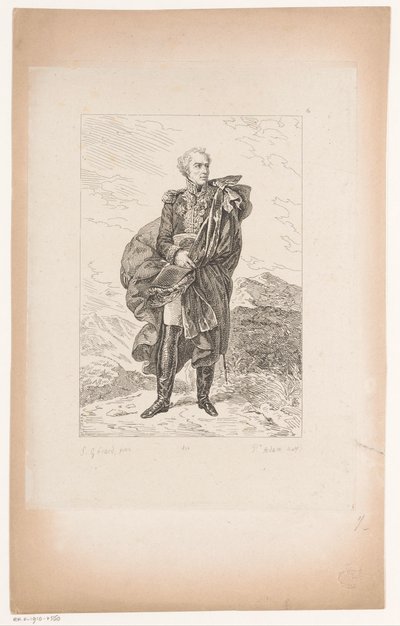 Portret van Generaal Maximilien Sébastien Foy Collectie van historische portretten van Baron Gérard (series title) door Pierre Michel Adam