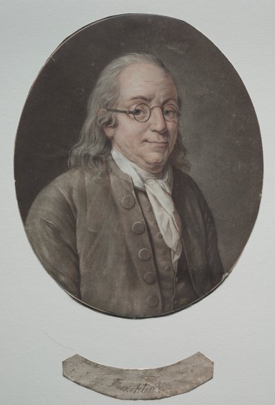 Benjamin Franklin door Pierre Michel Alix