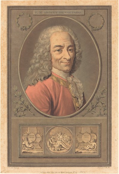 F.M. Arouet de Voltaire door Pierre Michel Alix