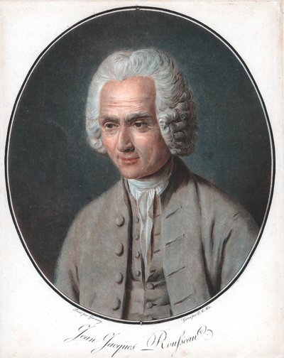 Jean-Jacques Rousseau, Franse politieke filosoof door Pierre Michel Alix