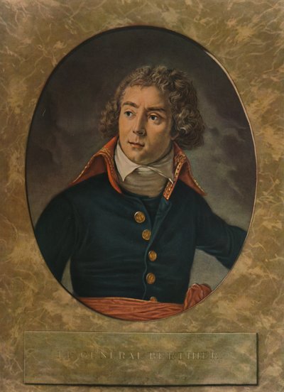 Le General Berthier, late 18e eeuw door Pierre Michel Alix