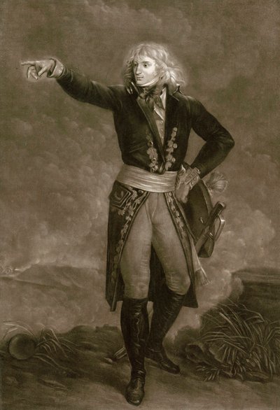 Napoleon Bonaparte als generaal van het Italiaanse leger (1796-1797) - Gravure door Pierre Michel Alix door Pierre Michel Alix
