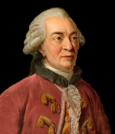 Portret van Georges Louis Leclerc, graaf van Buffon (1707-1788), Franse natuurkundige, wiskundige, kosmoloog en encyclopedisch auteur - Portret van George Louis Le Clerc, graaf van Buffon (1707 - 1788), Franse natuurkundige en schrijver gravure door Pierre door Pierre Michel Alix