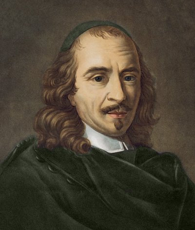 Portret van Pierre Corneille - gravure door Pierre-Michel Alix door Pierre Michel Alix