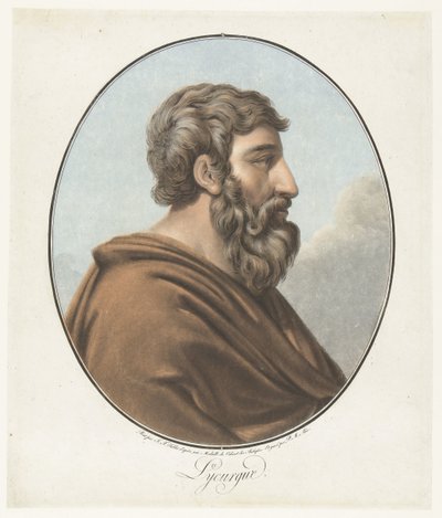 Portret van Lycurgus door Pierre Michel Alix