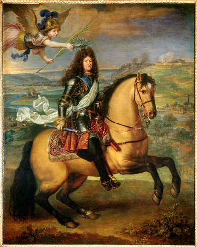 Ruiterportret van Lodewijk XIV door Pierre Mignard