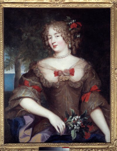 Portret van Francoise Marguerite de Sevigne, gravin van Grignan door Pierre Mignard