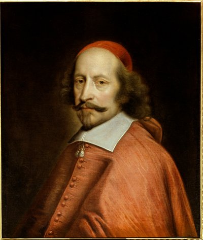 Portret van kardinaal Jules Mazarin (1602-1661) (Giulio Raimondo Mazzarino of Mazarino) door Pierre Mignard