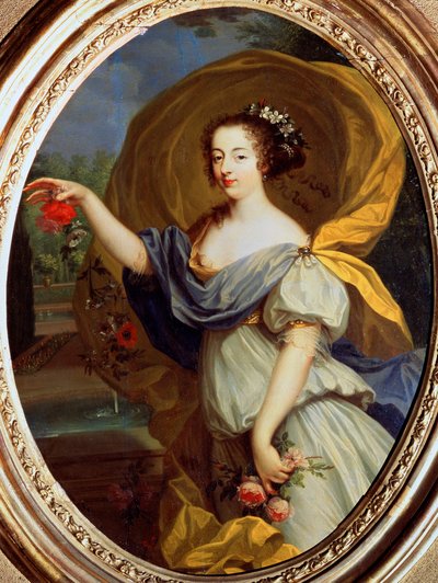 Portret van Hertogin de la Valliere als Flora, 17e eeuw door Pierre Mignard