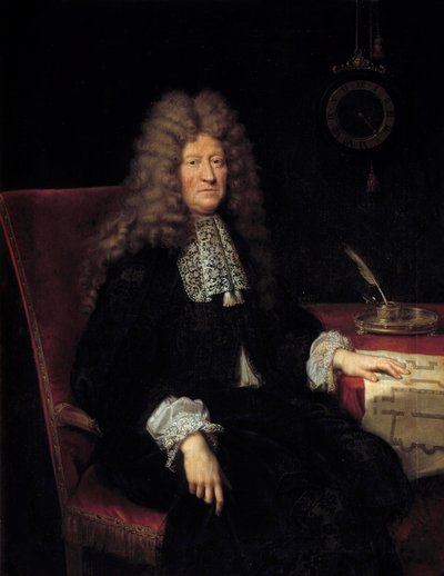 Portret van Edouard Colbert, Markies de Villacerf (1628-1699), Superintendent van de gebouwen van Koning Lodewijk XIV door Pierre Mignard
