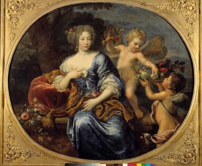 Portret van Francoise Athenais, Markiezin de Montespan (1640-1707) door Pierre Mignard