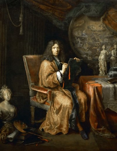 Zelfportret, tussen 1680 en 1690 door Pierre Mignard