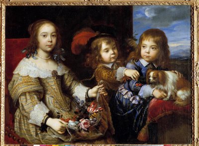 De kinderen van de hertog van Bouillon door Pierre Mignard
