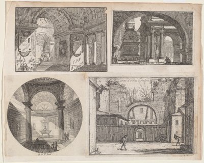 Portiek voor een Cirkelvormige Tempel door Pierre Moreau