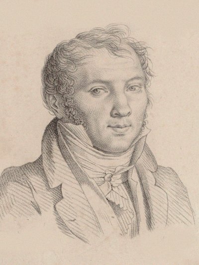 Portret van de violist en componist Louis-Luc Loiseau de Persuis 1769-1819, 1811 door Pierre Narcisse Guérin Baron