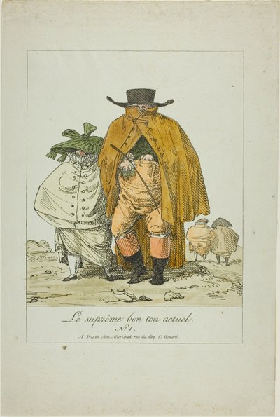 Plaat één van de Allerhoogste Actuele Mode door Pierre Nolasque Bergeret