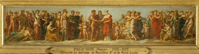 Noces de Hebe et Hercule, allegorie over het huwelijk van Napoleon I en Marie Louise ... door Pierre Paul (attr. to) Prud
