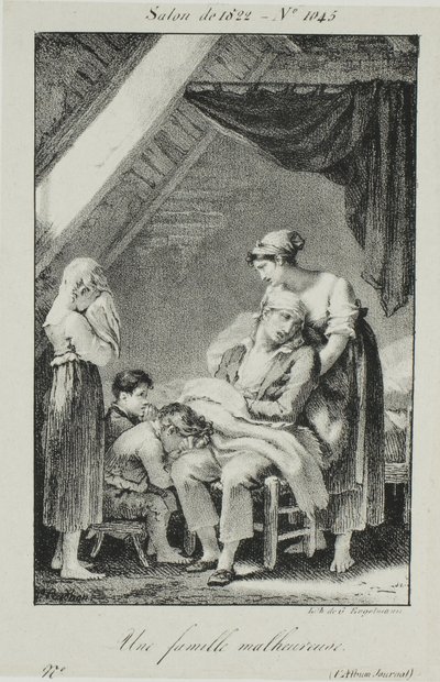 Een ellendige familie door Pierre Paul Prud