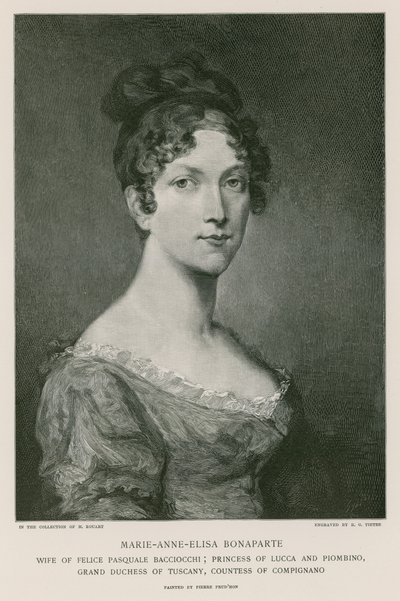 Elisa Bonaparte door Pierre Paul Prudhon