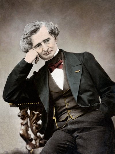 Portret van Hector Berlioz (1803-69) door Pierre Pepetit (1832-1909) door Pierre Petit