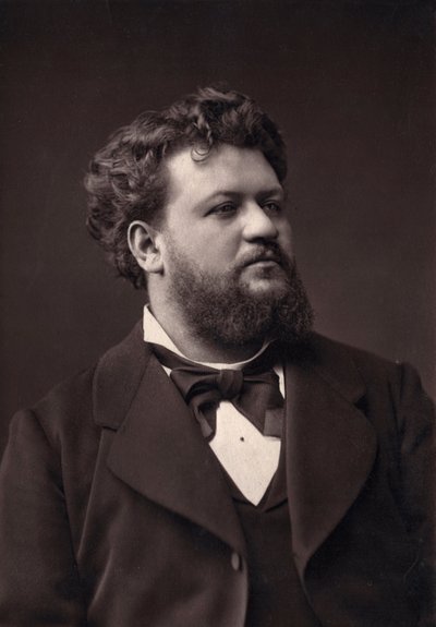 Portret van Jean Lassalle, Franse bariton. Fotoglyptie Goupil. Foto aan het einde van de 19e eeuw door Pierre-Petit. door Pierre Petit