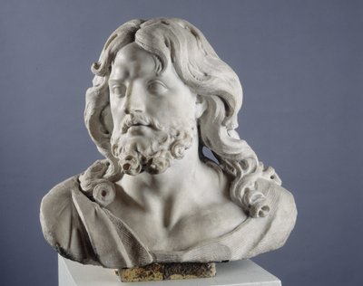 Salvator Mundi. Buste die Christus als de Verlosser van de Wereld voorstelt door Pierre Puget
